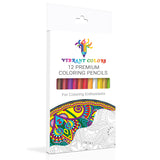 12 Premium Colored Pencils